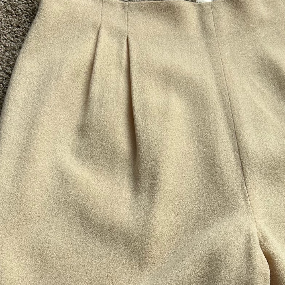 Vintage ladies wool pants, off white wool pants, winter white wool pants